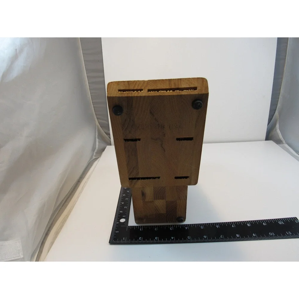 Cutco Wooden Knife Block Stand Organizer Holder Kitchen Countertop